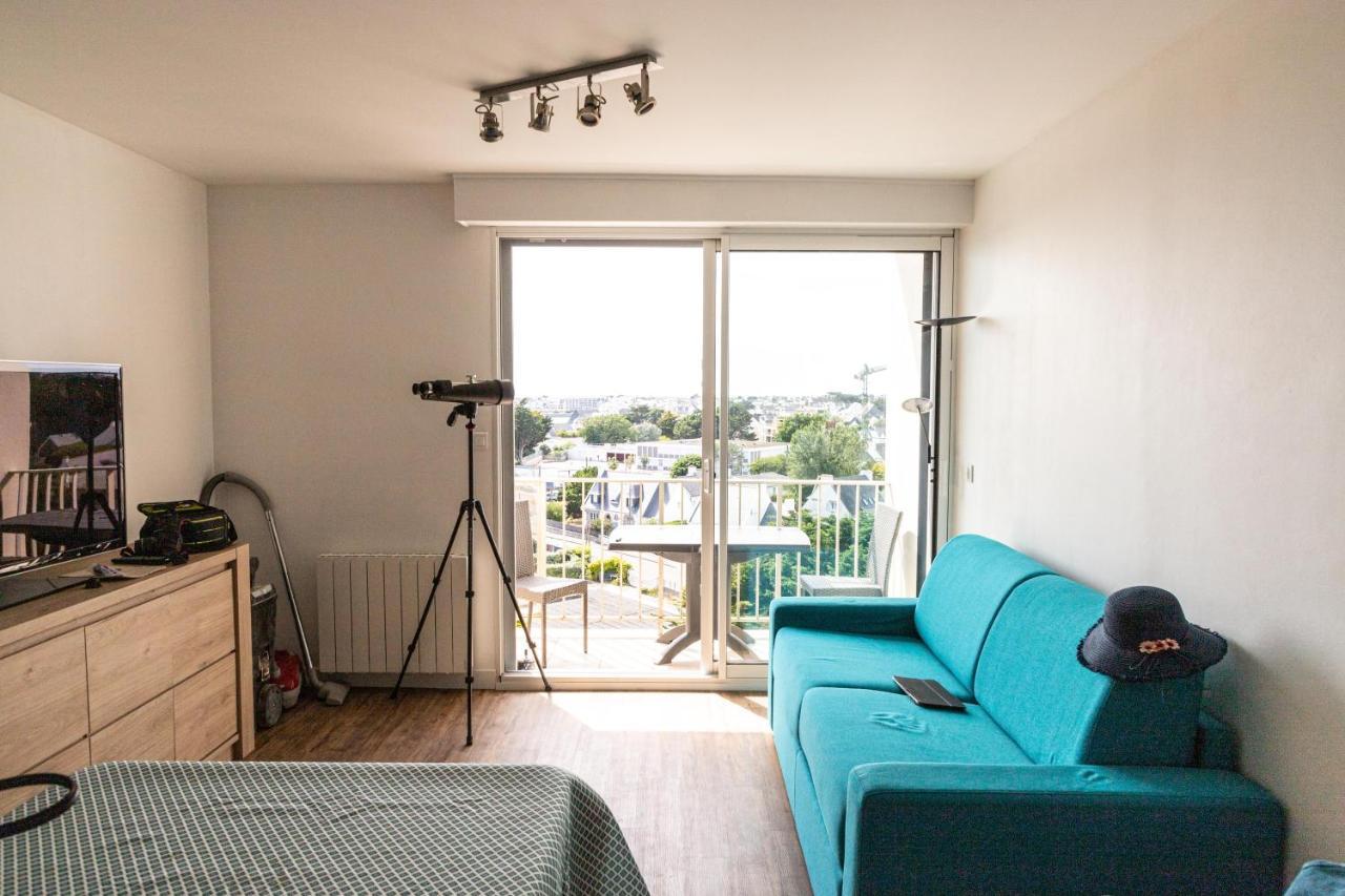 Appartement Vue Panoramique Mer, Pret De Velos, Wifi Quiberon Buitenkant foto